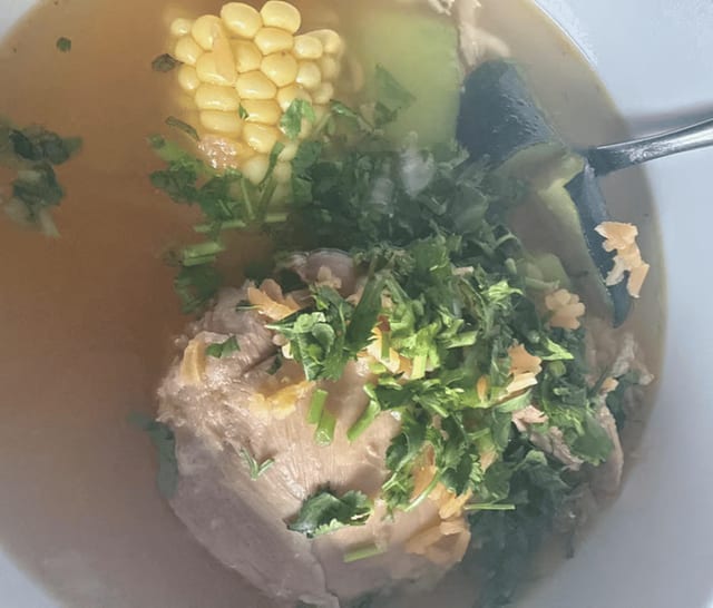 Caldo De Pollo (Chicken & Rice Soup).