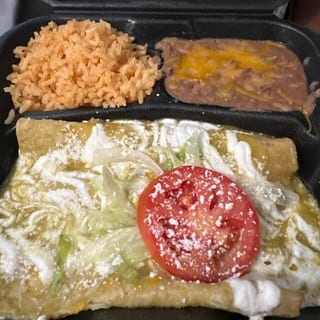 4. Two Enchiladas (Chicken & Cheese)