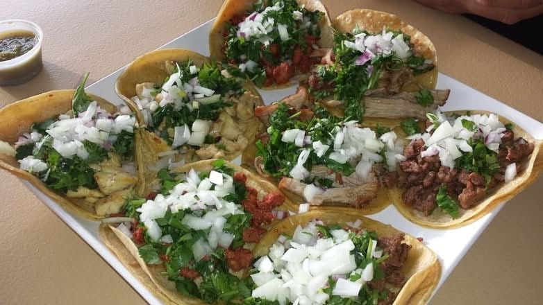 Pollo Asado Tacos.